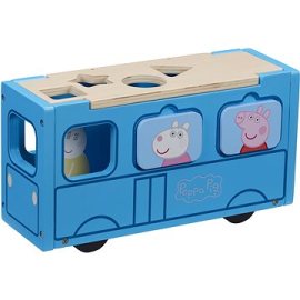 Tm Toys Prasiatko Peppa drevený autobus vkladačka