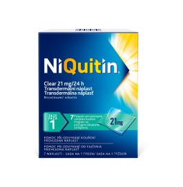 Omega Pharma NiQuitin CLEAR 21 mg/24h 7ks
