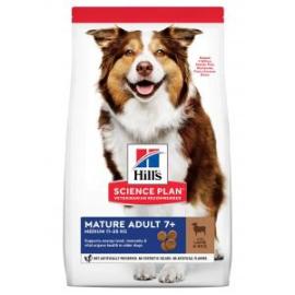Hills Science Plan Canine Mature Adult 7+ Medium Lamb & Rice 14kg