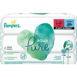 Pampers Aqua Pure vlhčené obrúsky 3x48ks