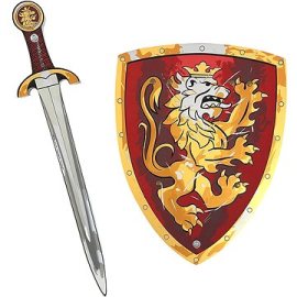 Liontouch Rytiersky set, červený - Meč a štít