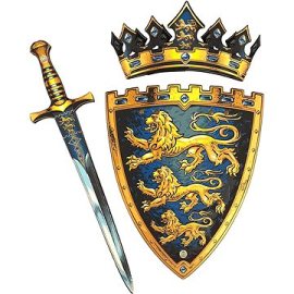 Liontouch Trojitý lev Kráľovský set - Meč štít a Koruna