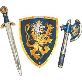 Liontouch Rytiersky set, modrý - Meč, štít, sekera