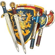 Liontouch Rytiersky set pre dvoch, modrý + červený - Meč, štít, sekera - cena, porovnanie