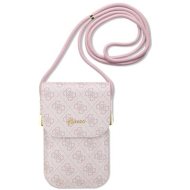 Guess Guess PU 4G Metal Logo Script Phone Bag Pink - cena, porovnanie