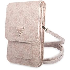 Guess Guess PU 4G Triangle Logo Phone Bag Pink