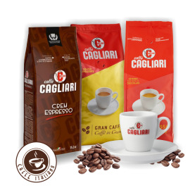 Cagliari Caffe Crem Espresso, Gran Rossa, Gran Caffe 3kg