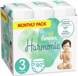 Pampers Plienky Harmonie 3 6-10kg 180ks