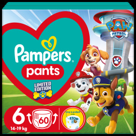 Pampers Active Baby Pants Paw Patrol 6 14-19 kg 60ks