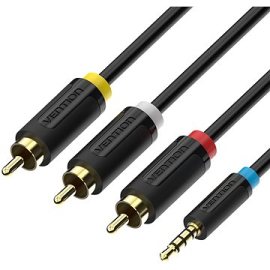 Vention 2.5mm Male to 3x RCA Male AV Cable 1.5m