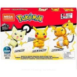 Mattel Games Mega Construx Pokémon: TRIO (Pichu, Pikachu, Raichu)