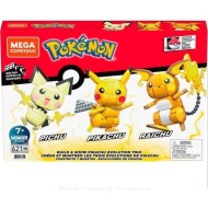 Mattel Games Mega Construx Pokémon: TRIO (Pichu, Pikachu, Raichu) - cena, porovnanie