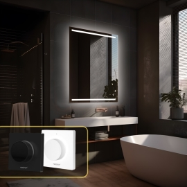 LED zrkadlo Latitudine 60x80cm neutrálna biela