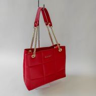 Bagger Kožená kabelka s retiazkovými ramienkami, červená - cena, porovnanie