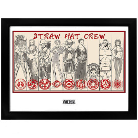 ABYstyle  Zarámovaný plagát One Piece - Straw Hat Crew