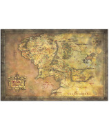 Grupo Erik Plagát Lord of the Rings - Middle Earth Map - cena, porovnanie