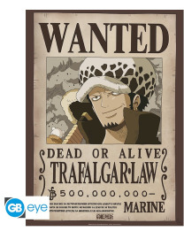 ABYstyle  Plagát One Piece - Wanted Trafalgar Law