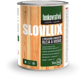 Slovlak SLOVLUX tenkovrstvá lazúra na drevo 0,7L