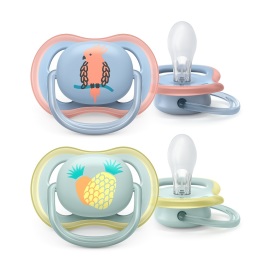 Philips Avent Cumlík Ultra air obrázok 0-6m chlapec (papagáj) 2ks