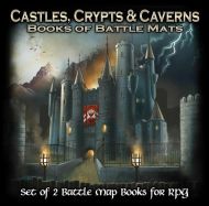 Loke Battlemats Castles, Crypts and Caverns Books of Battle Mats - cena, porovnanie