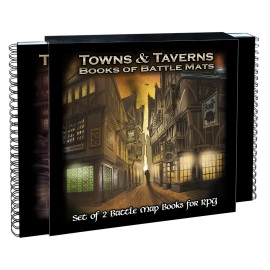 Loke Battlemats Towns & Taverns - books of battle maps
