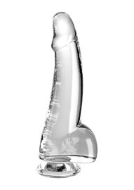 Pipedream King Cock Clear Cock with Balls 7.5"