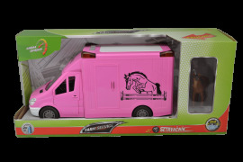 Sparkys CITY SERVICE CAR - 1:14 Transport koní - ružový