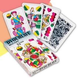 Lauko Dvojhlavé hracie karty 32 listov