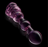 Dream Toys Glaze Glass Rosebud Beaded Dildo - cena, porovnanie