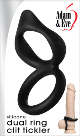 Adam & Eve Silicone Dual Ring Clit Tickler