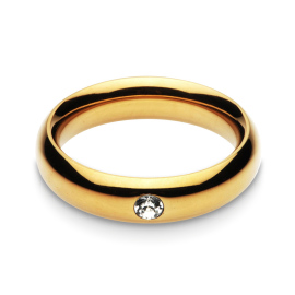 Black Label Jewelled Golden Donut Cockring 45mm