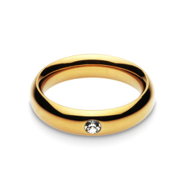 Black Label Jewelled Golden Donut Cockring 40mm