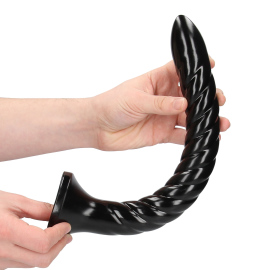 Ouch! Swirled Anal Snake Black 30cm