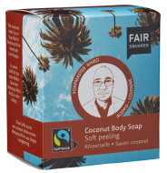 Fair Squared Coconut Body Soap Peeling 160g - cena, porovnanie
