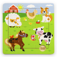 Sparkys BABU - Puzzle zvieratká z farmy - cena, porovnanie