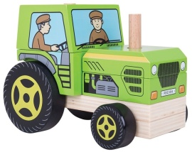 Bigjigs Toys Baby Vkladačka traktor