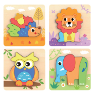 Sparkys BABU - Puzzle zvieratká 4v1 - cena, porovnanie