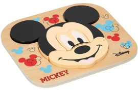 Mikro Mickey Mouse puzzle drevené 22x20cm