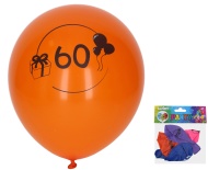 Wiky Balónik 30cm sada 5ks, s číslom 60 - cena, porovnanie