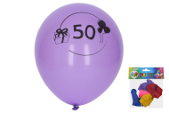 Wiky Balónik 30cm sada 5ks, s číslom 50 - cena, porovnanie
