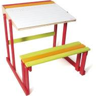 Jeujura Školská lavica s obojstrannou tabuľou, farebná - cena, porovnanie