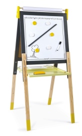 Janod Magnetická tabuľa obojstranná polohovateľná žltá šedá