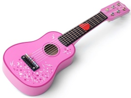 Tidlo Drevená gitara Star ružová