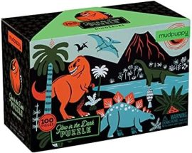 Mudpuppy Puzzle svietiace v tme Dinosaury 100