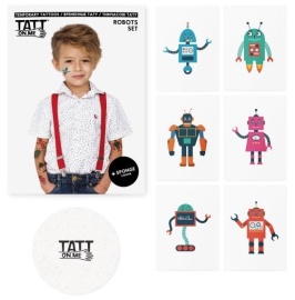 TATTonMe Tetovačky pre deti Roboti sada