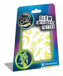 Clementoni Crazy CHIC - Tetovanie svietiace v tme