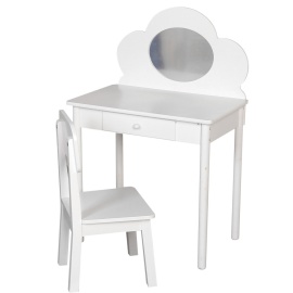 Wiky Kozmetický stolík 72,5 x 48,5 x 50 cm so stoličkou