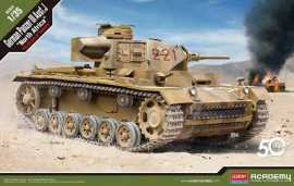 Academy Games Model Kit tank 13531 - German Panzer III Ausf.J "North Africa" (1:35)