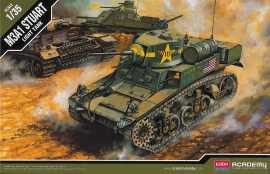 Academy Games Model Kit tank 13269 - US M3A1 STUART LIGHT (1:35)
