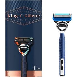 Gillette KING C. Blue Chrom razor